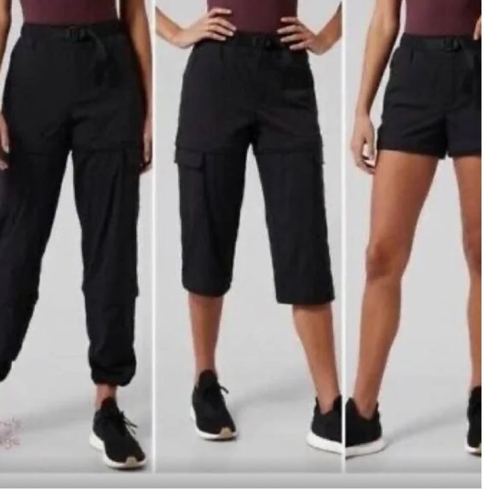 Athleta trekkie convertible Pants black size 12 like new - Picture 3 of 3